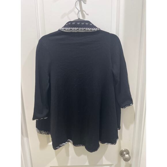 Fuzzi Reversible Black & White Caplet Jacket Sz XS - Picture 5 of 5